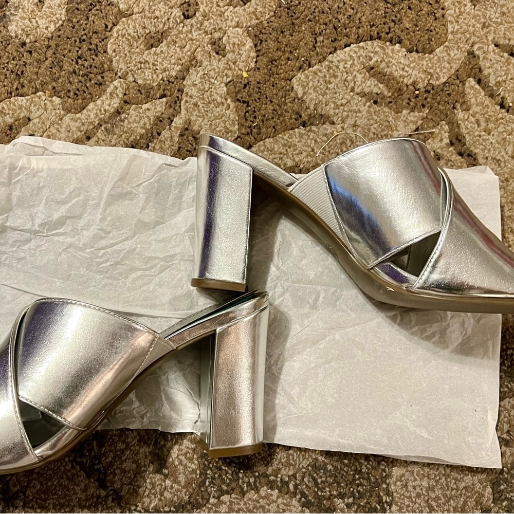 Silver Sandals - Picture 1 of 4
